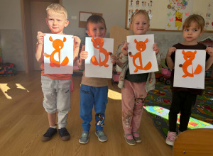 Jesienny „gość” u Puchatków