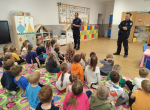 Wizyta policjantów w naszym przedszkolu